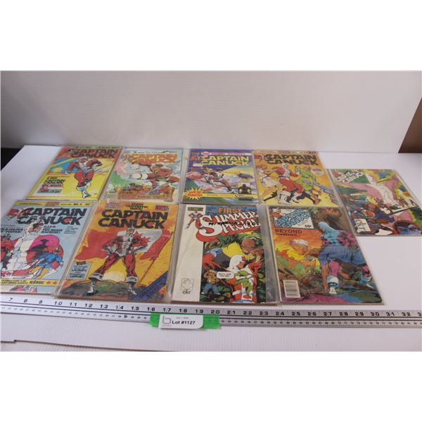 (9) Captain Canuck Comicbooks: Assorted Numbers