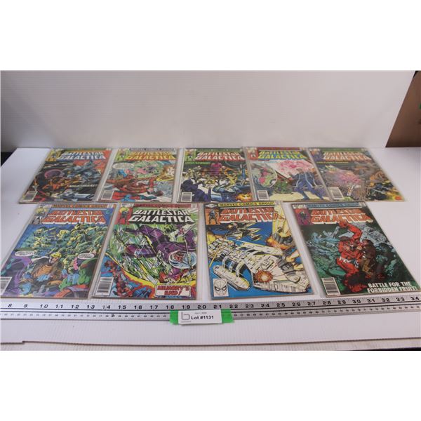 (9) Battlestar Galactica Comicbooks: # 6-13, 18