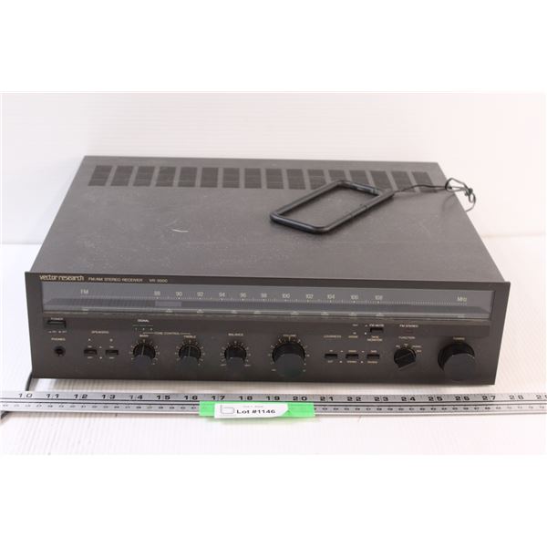 Vector Research Radio Receiver - Powers On, as is