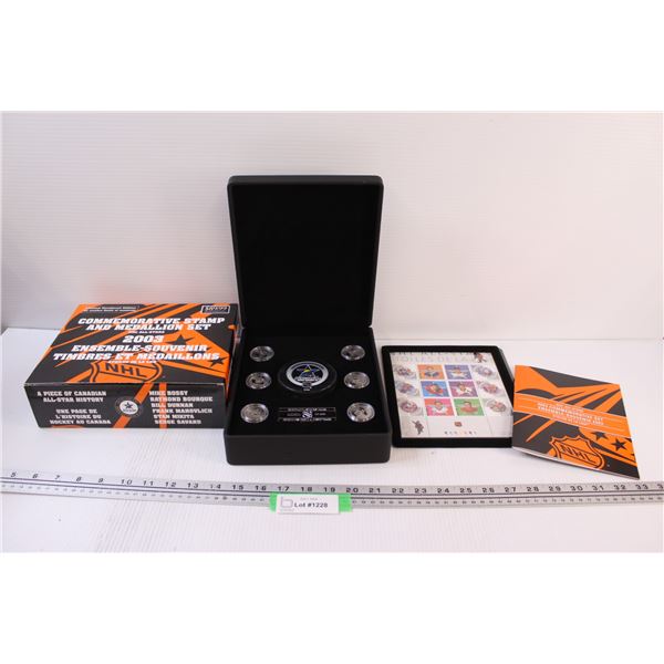 NHL All-Star Game 2003 Commemorative Stamp & Medallion Set in Box Set
