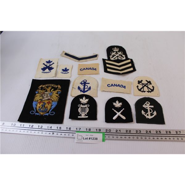 (12) Military Patches - Assorted