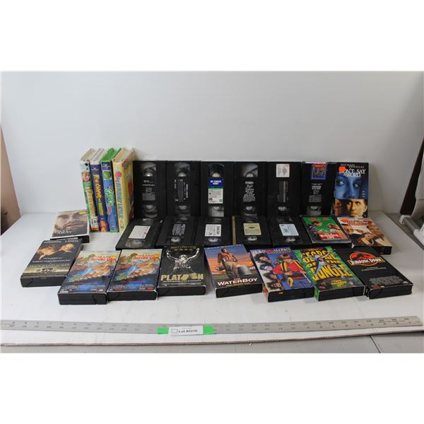 (27) VHS Movies Kids and Adult - The Land Before Time, Stuart Little, The Waterboy, etc.