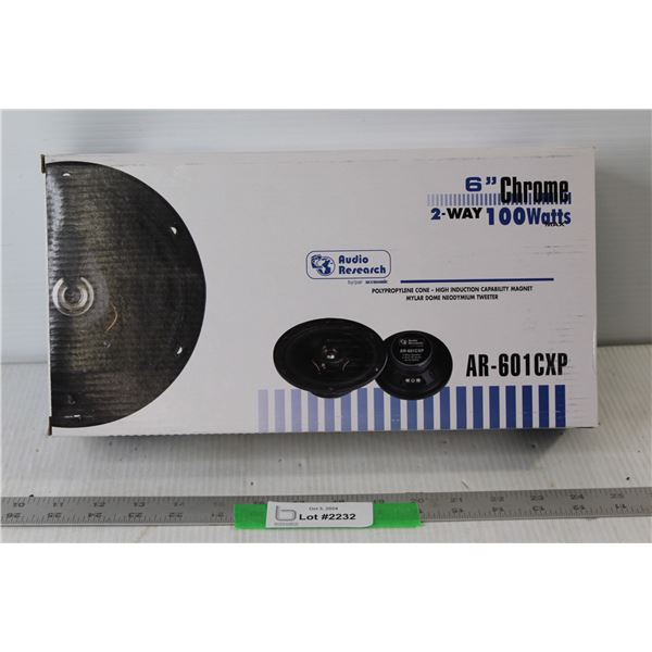 Pair of New 6" 100Watt 2-Way Polypropylene Car Speakers