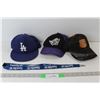 Image 1 : (3) Baseball Caps with SaskTel Lanyard