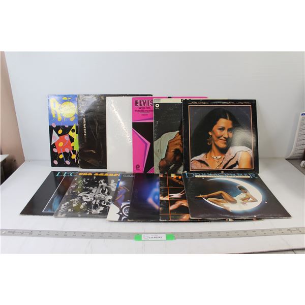 (12) Records - Hall and Oats, Elvis, Donna Summer, etc.