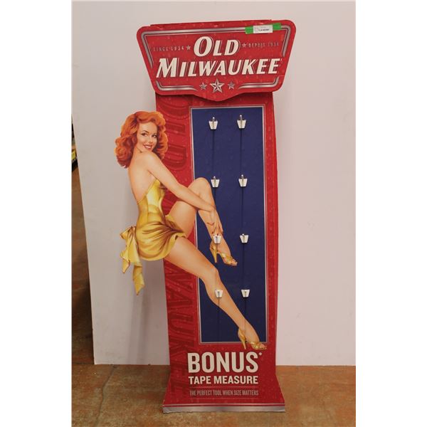 *Old Milwaukee Cardboard Advertising Stand 59''