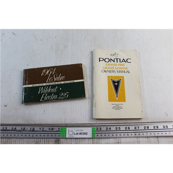 1964 Buick LeSabre & 1983 Pontiac GrandPrix Owners Manuals