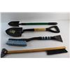 Image 6 : (2) Garden Shovels and (2) Reflex Ice Soft Touch Brush & Ice Scraper