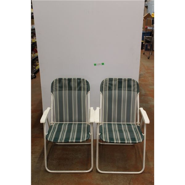*(2) Folding Camp Chairs