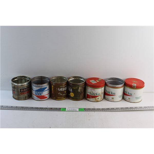 (7) Vintage Tobacco Tins