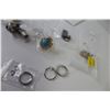 Image 3 : Assortment of Costume Jewelry - Rings - Earrings - Necklaces