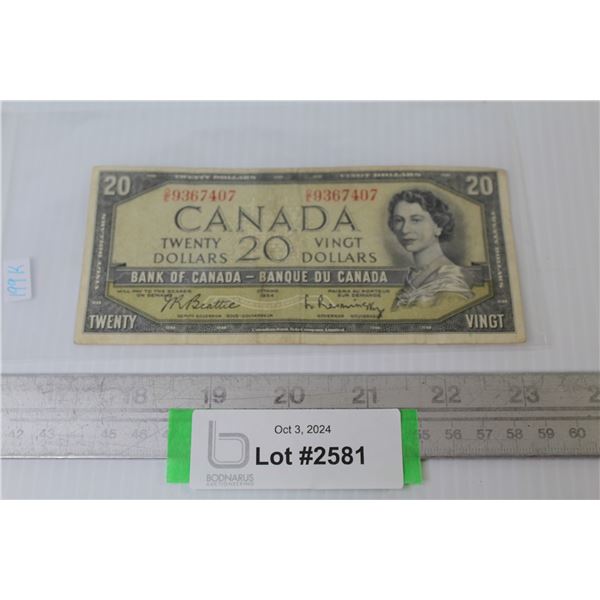 1954 Canadian Twenty Dollar Bill