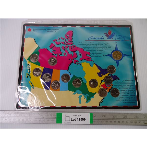 Canada 125th Royal Canadian Mint Coin Set
