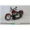 Image 1 : Red Harley Davidson Model Bike on Stand
