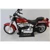 Image 3 : Red Harley Davidson Model Bike on Stand