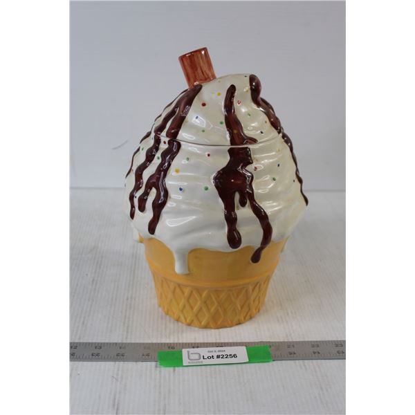 Ice Cream Ceramic Cookie Jar