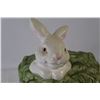 Image 2 : Rabbit In Carrot Ceramic Cookie Jar - Has Been Repaired
