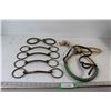Image 1 : Nose Band, (4) Driving Bits, Misc. Horse Saddle Bits