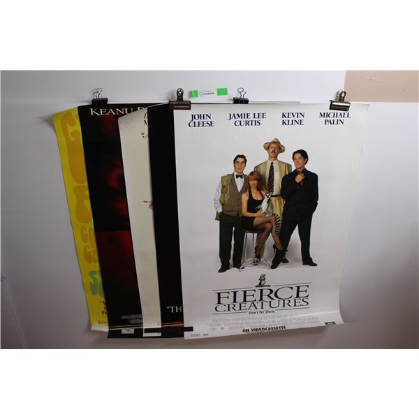 (5) Movie Posters - Austin Powers, Devils Advocate, The First Wives Club, The People Vs Larry Flynt,