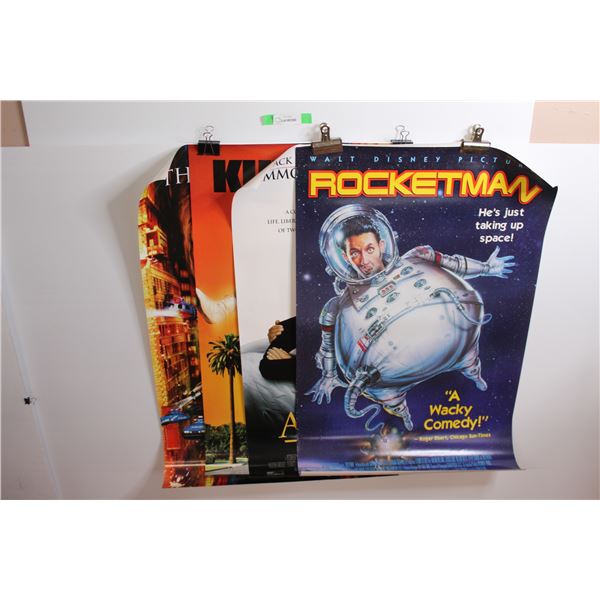 (4) Movie Posters - The Fifth Element, Beverly Hills Ninja, My Fellow Americans, Disney Rocketman