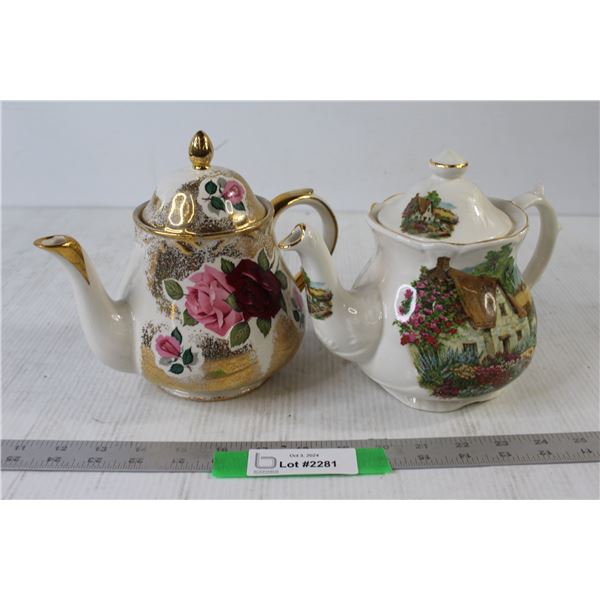(2) Teapots