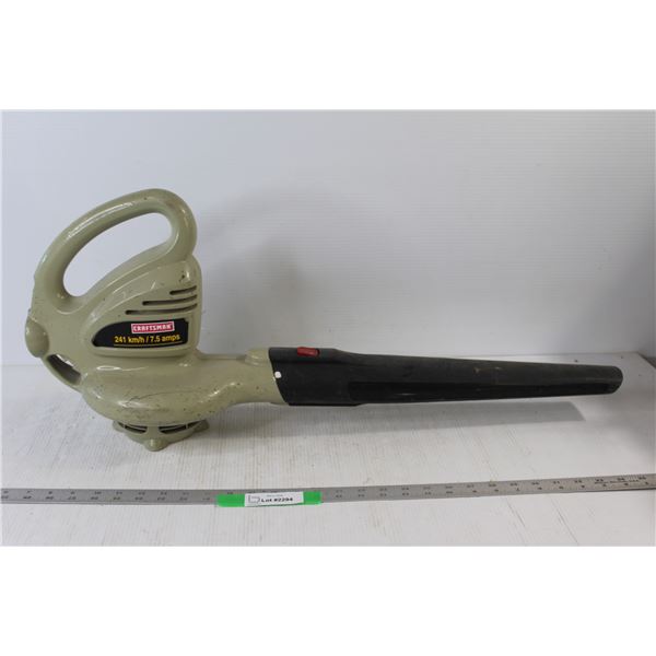 Craftsman 241 km/h 7.5 amp Leaf Blower - As is