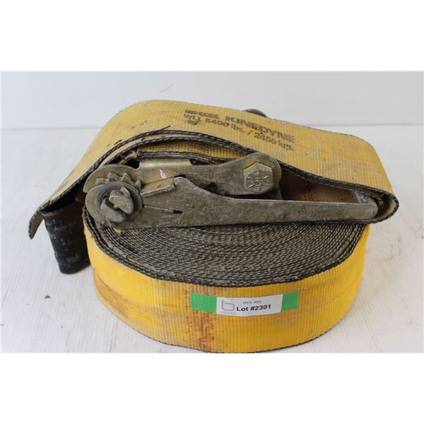 Kinedyne Heavy Duty Ratchet Straps WLL 5400 lbs 2450 kg 4" Wide Strap