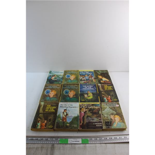 (12) Nancy Drew Mystery Stories Books by Carolyn Keene