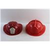 Image 2 : (2) Plastic Kids Firefighter Hard Hats