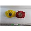 Image 1 : (2) Plastic Kids Firefighter Hard Hats