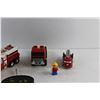 Image 2 : Fire Truck Toys and Firefighter Figurine