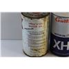 Image 4 : Gulflube Motor Oil Can and (2) Motor Oil Tins