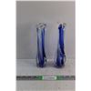 Image 1 : (2) Art Glass Vases 9''