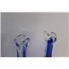 Image 2 : (2) Art Glass Vases 9''