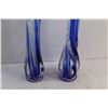 Image 3 : (2) Art Glass Vases 9''
