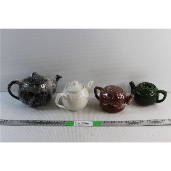 (4) Ceramic Tea Pots