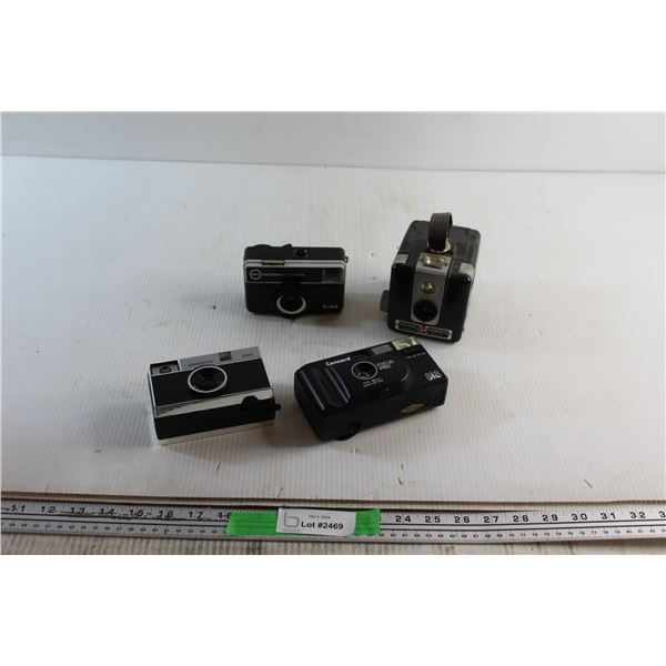 (4) Vintage Cameras - Kodak, Unimatic and Concord, As Is