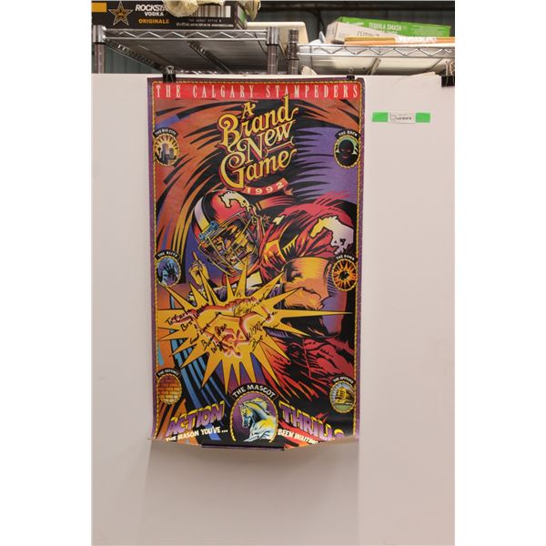 The Calgary Stampeders Signed Poster