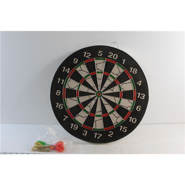 Nazar 18'' Pro Style Dartboard w/ (6) Weighted Brass Darts