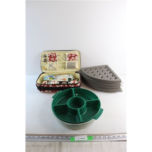 Picnic Set, Corner Shelves and Serving Tray