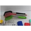 Image 4 : Ceramic Pitcher, Spatulas, Whisk, Knives and Assorted Kitchen Supplies