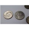 Image 2 : (2) U.S. Dollar Coins (1974 - 76) - (7) Half Dollar (1968 - 90) - (5) Quarters (1979 80)