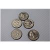Image 3 : (2) U.S. Dollar Coins (1974 - 76) - (7) Half Dollar (1968 - 90) - (5) Quarters (1979 80)