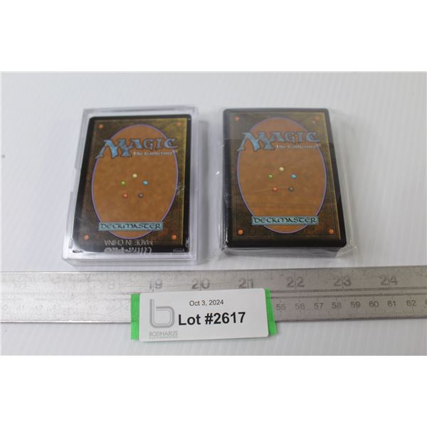 (2) Magic Deck Master Collector Cards (sealed packs)