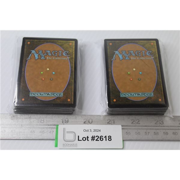 (2) Magic Deck Master Collector Cards (sealed packs)