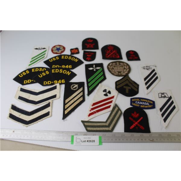 Canadian & U.S. Military Sew on Patches