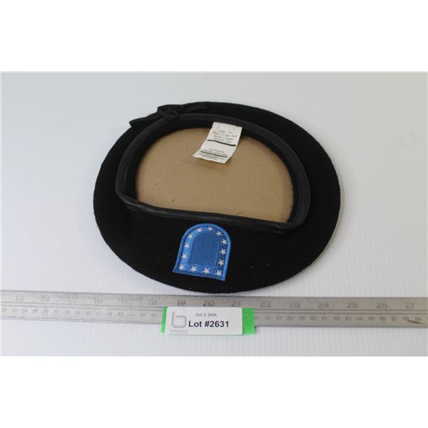 Black Army Beret (Size 7 1/4")