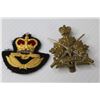 Image 4 : Officers Cap Badge - Generals Service Cap Badge - Cad Cadets Cap Badge - RCAF Air Force Kings Crown 