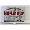 Image 3 : Plaza Casino Light Box (lighting works - 18 1/2" x 13 1/2") - Metal Muffler Sign (16" x 12 1/2")