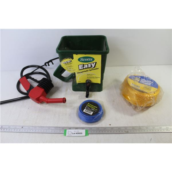 1000' of Poly Twine - Scott's Easy Spreader - Yard Works 50'Trimmer Line - Flongo Inviro Pump